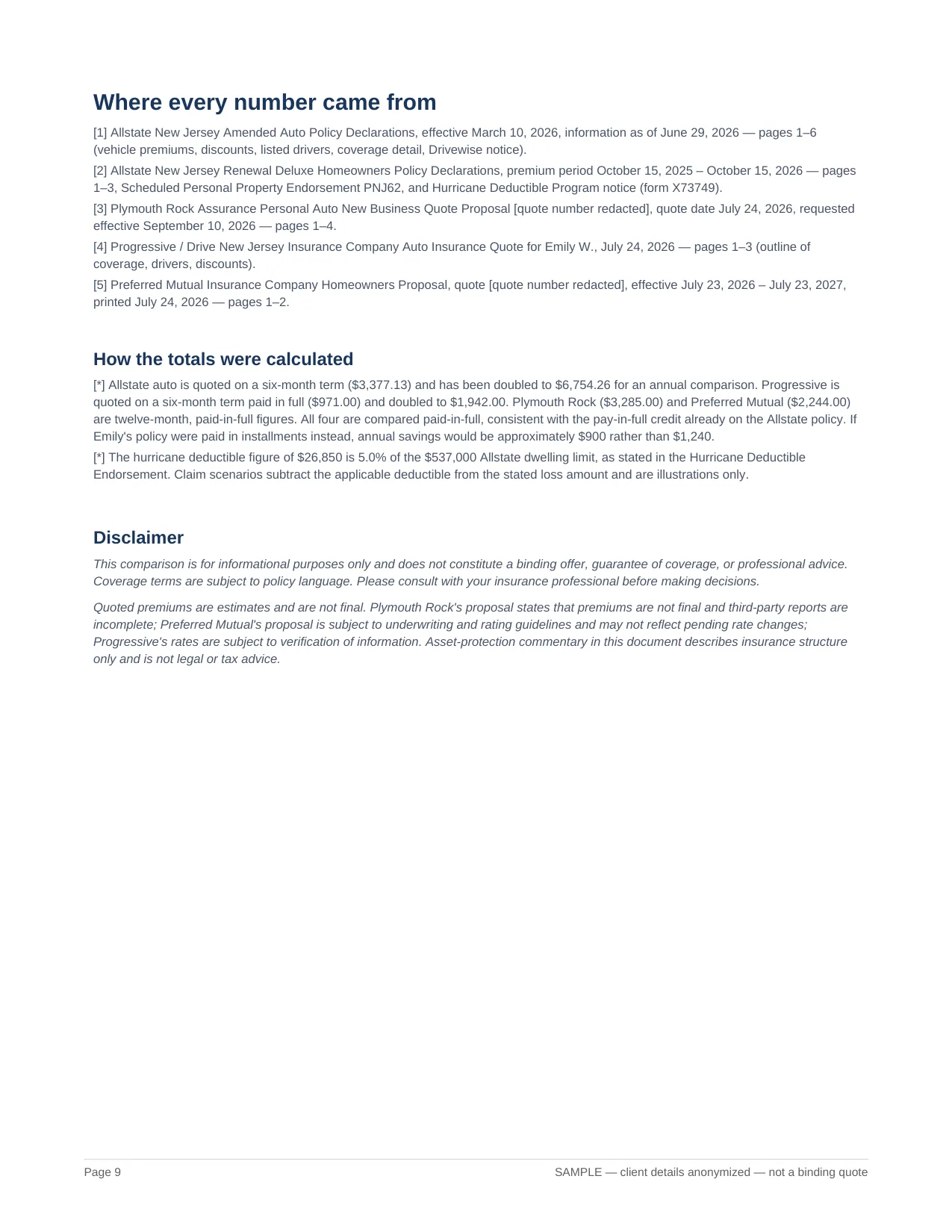 Sample client proposal, page 9 of 9